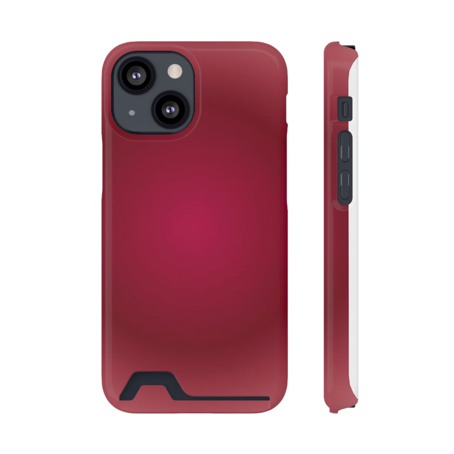 Slim Card-Holder Phone Case — Magnetic Red Wallet Cover