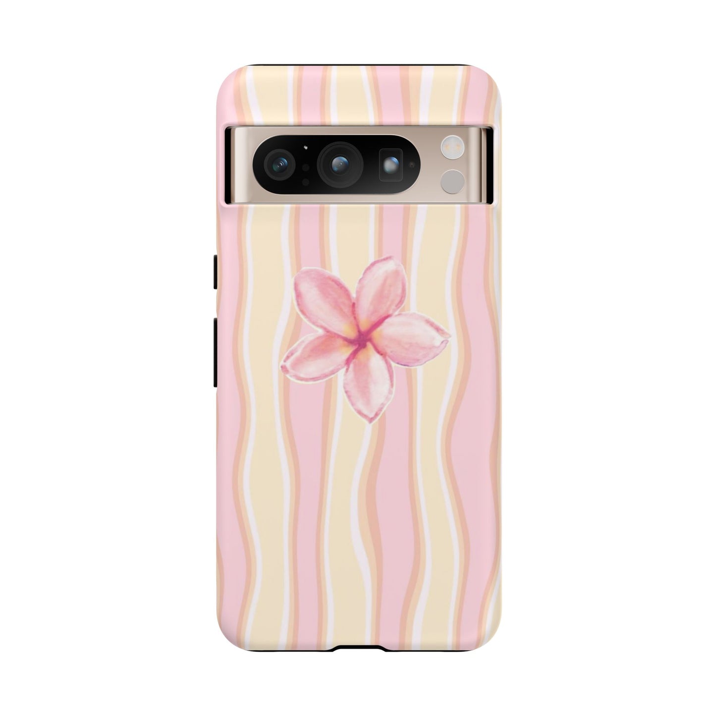 Pink Plumeria Phone Case - Tropical Floral Tough Phone Case