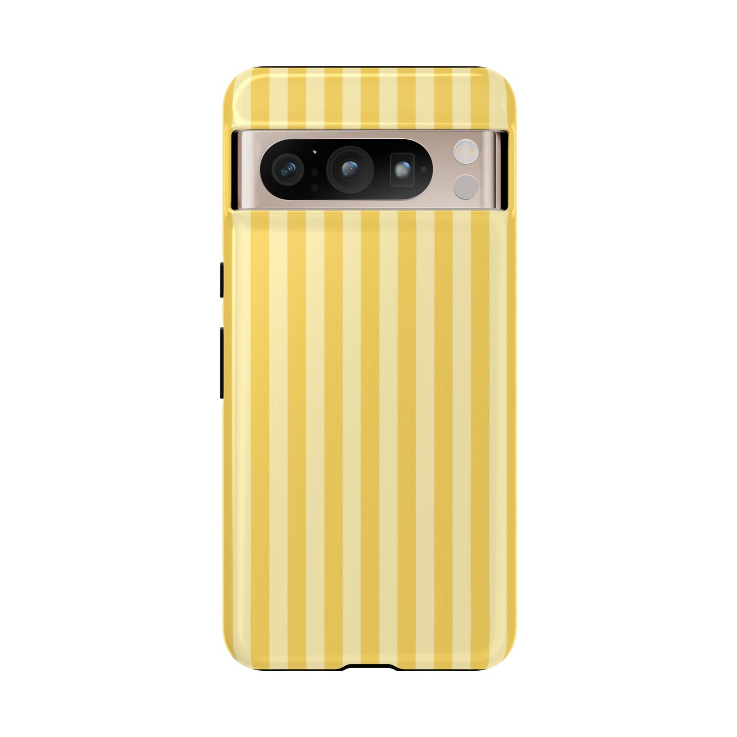 Yellow Stripe Tough Phone Case — Durable Protective iPhone Cover