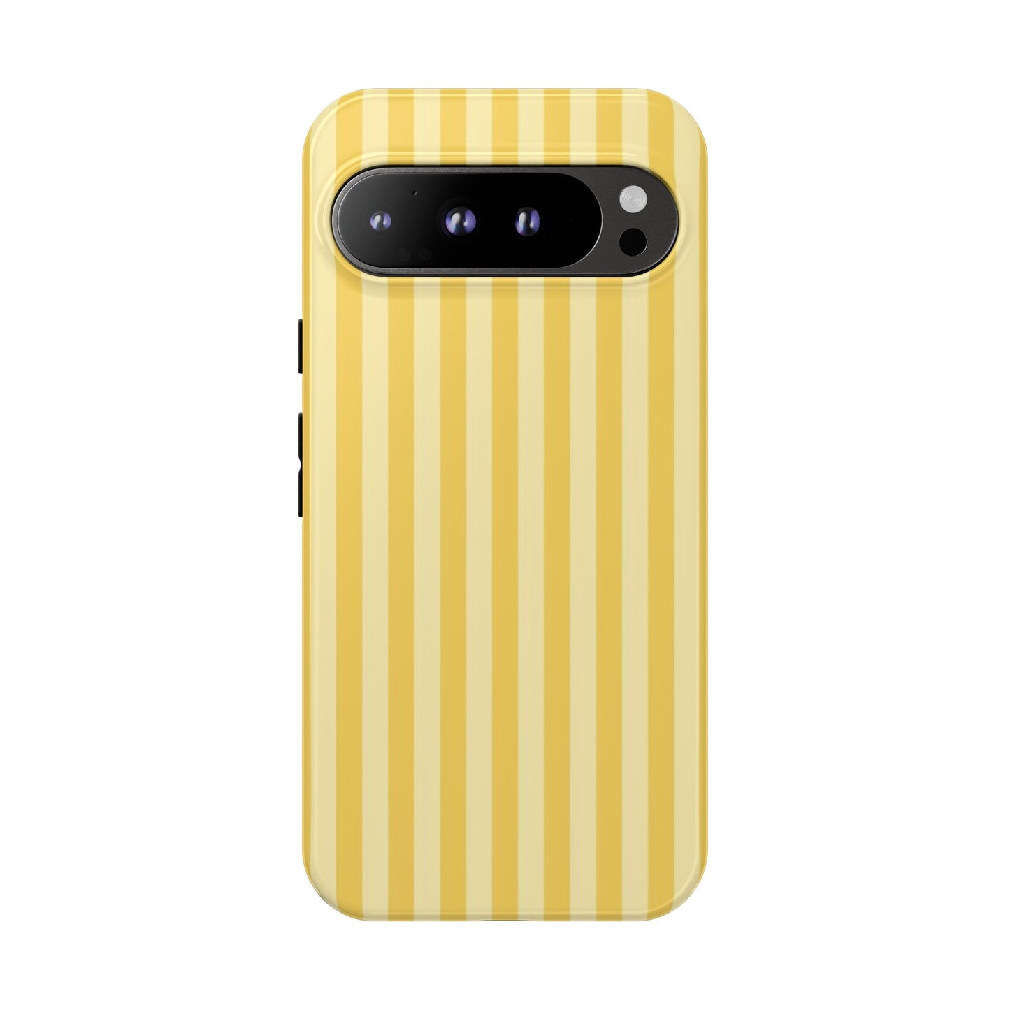 Yellow Stripe Tough Phone Case — Durable Protective iPhone Cover