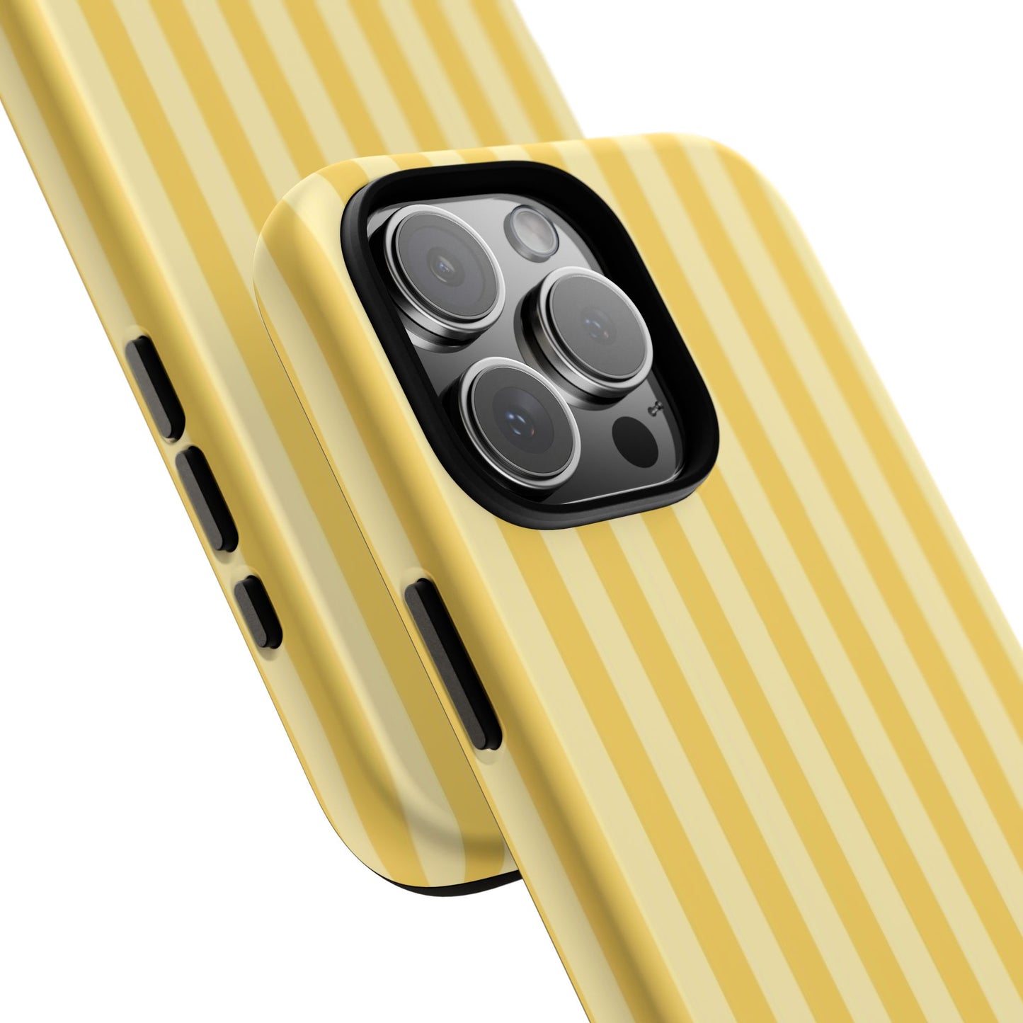 Yellow Stripe Tough Phone Case — Durable Protective iPhone Cover