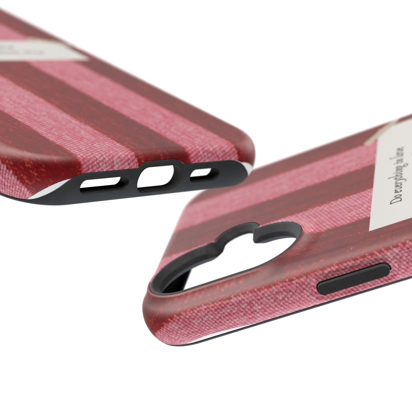 Christian Quote Red Stripe Phone Case — “Do everything in love” Magnetic Impact-Resistant Case