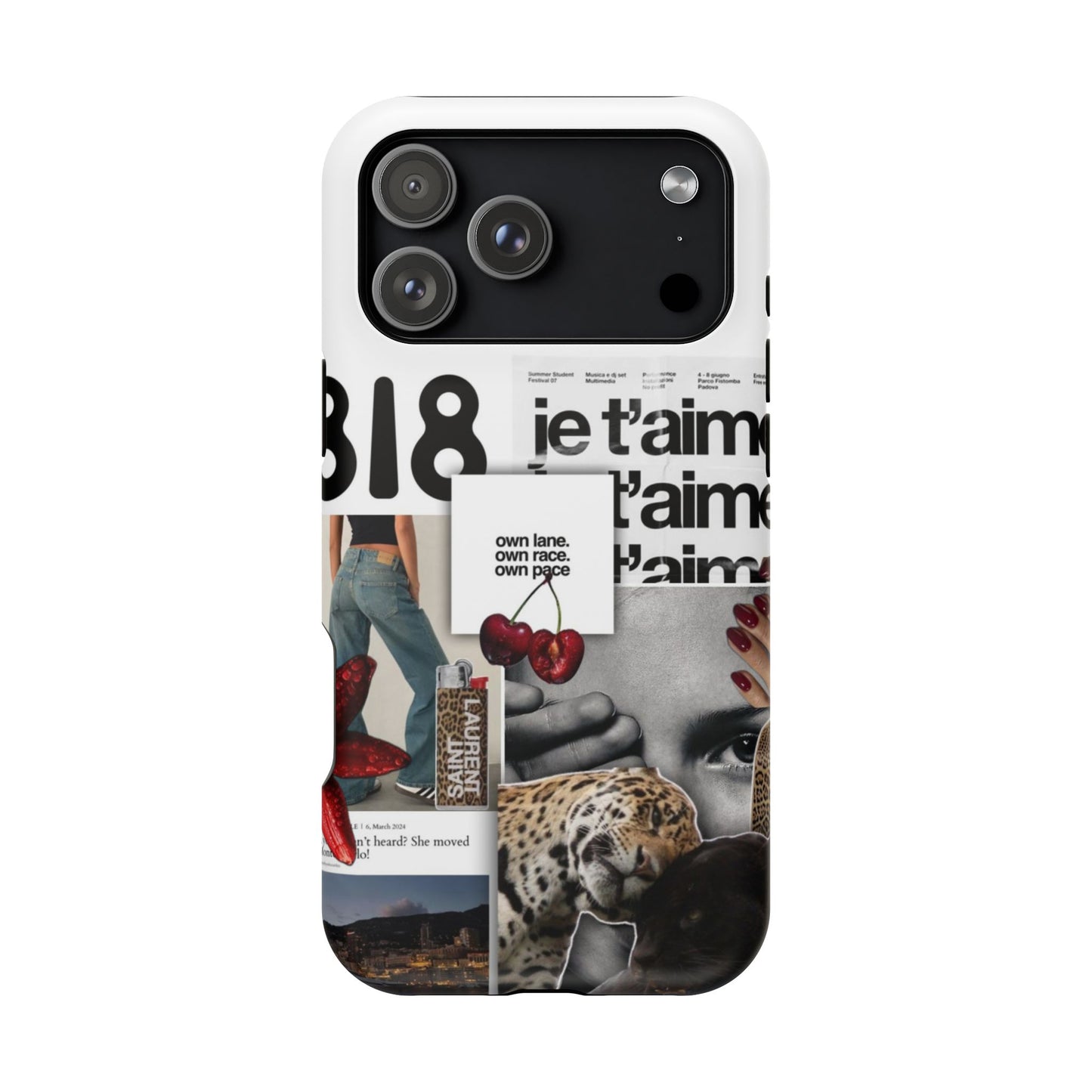 Collage 'Je t’aime' Magnetic Impact-Resistant Phone Case