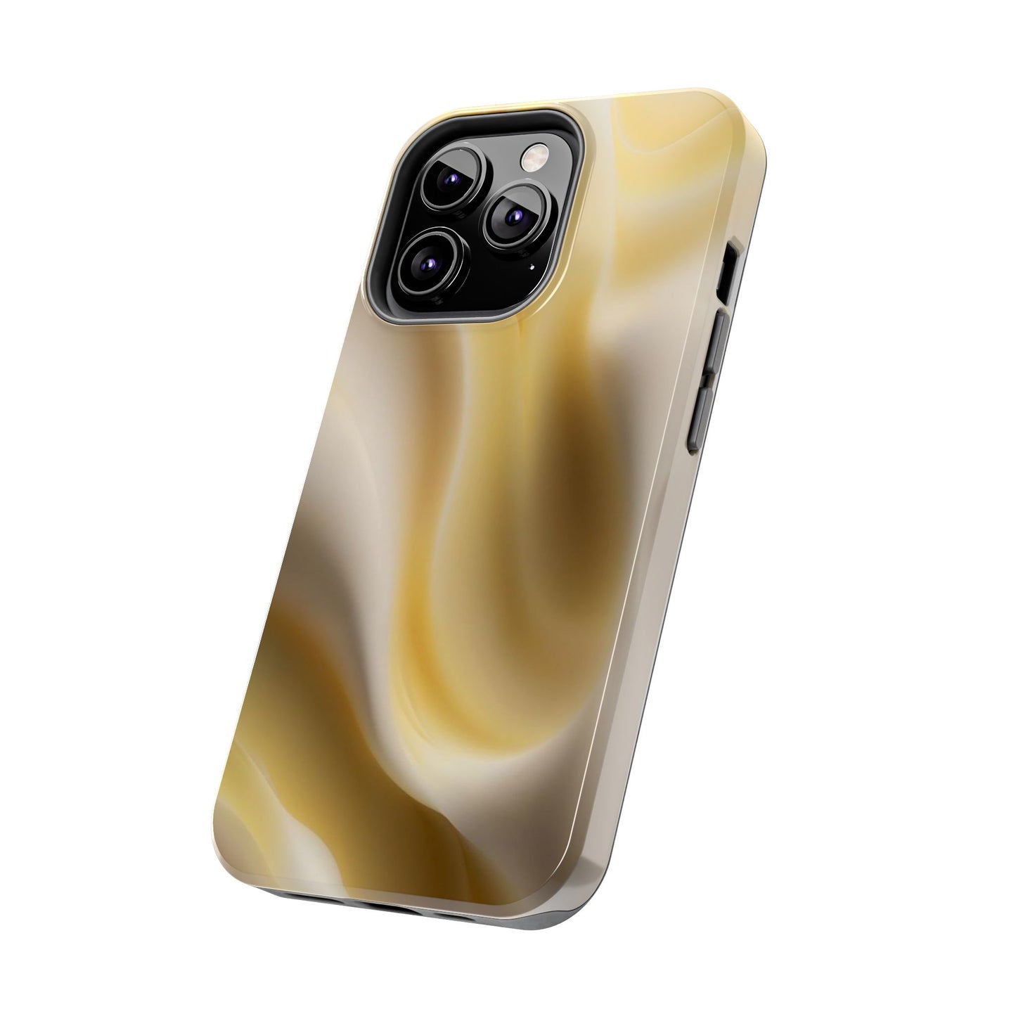 Gold Marble Tough Phone Case — Protective iPhone Case with Elegant Swirl Design