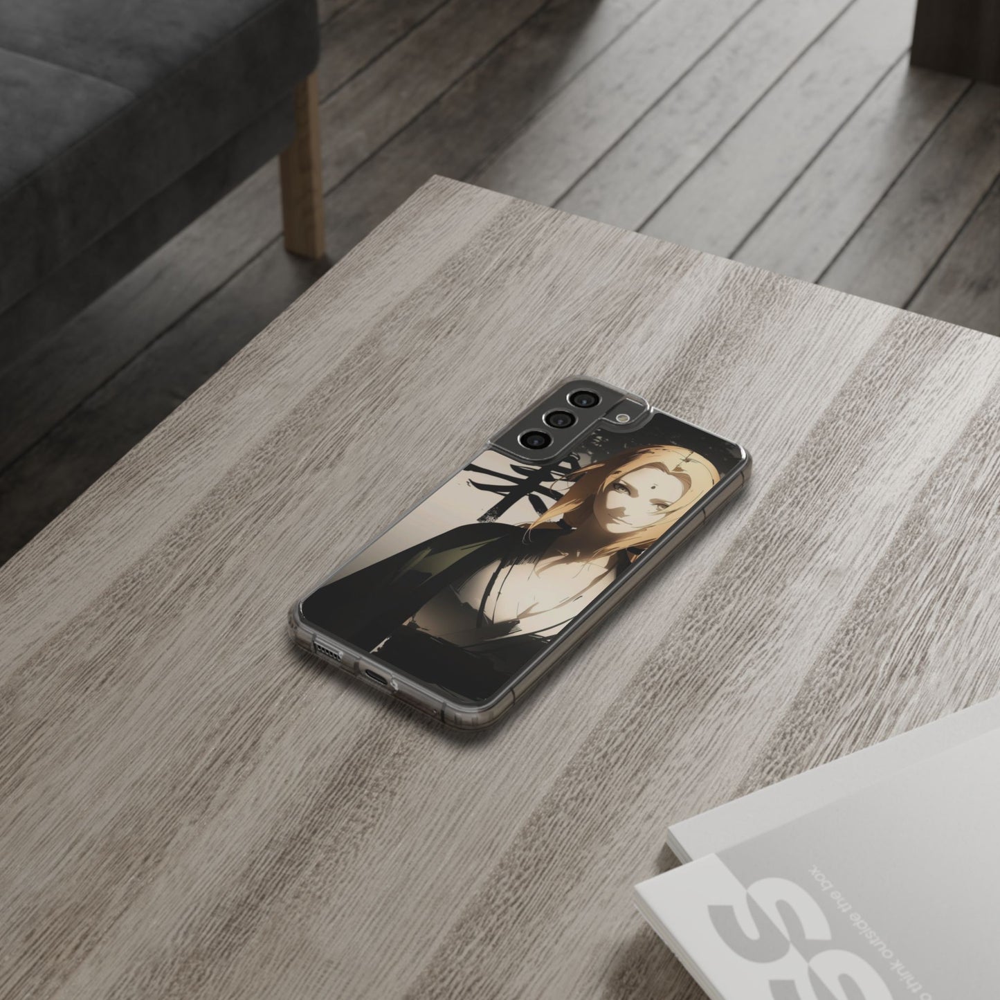 Clear Anime Character Impact-Resistant Phone Case