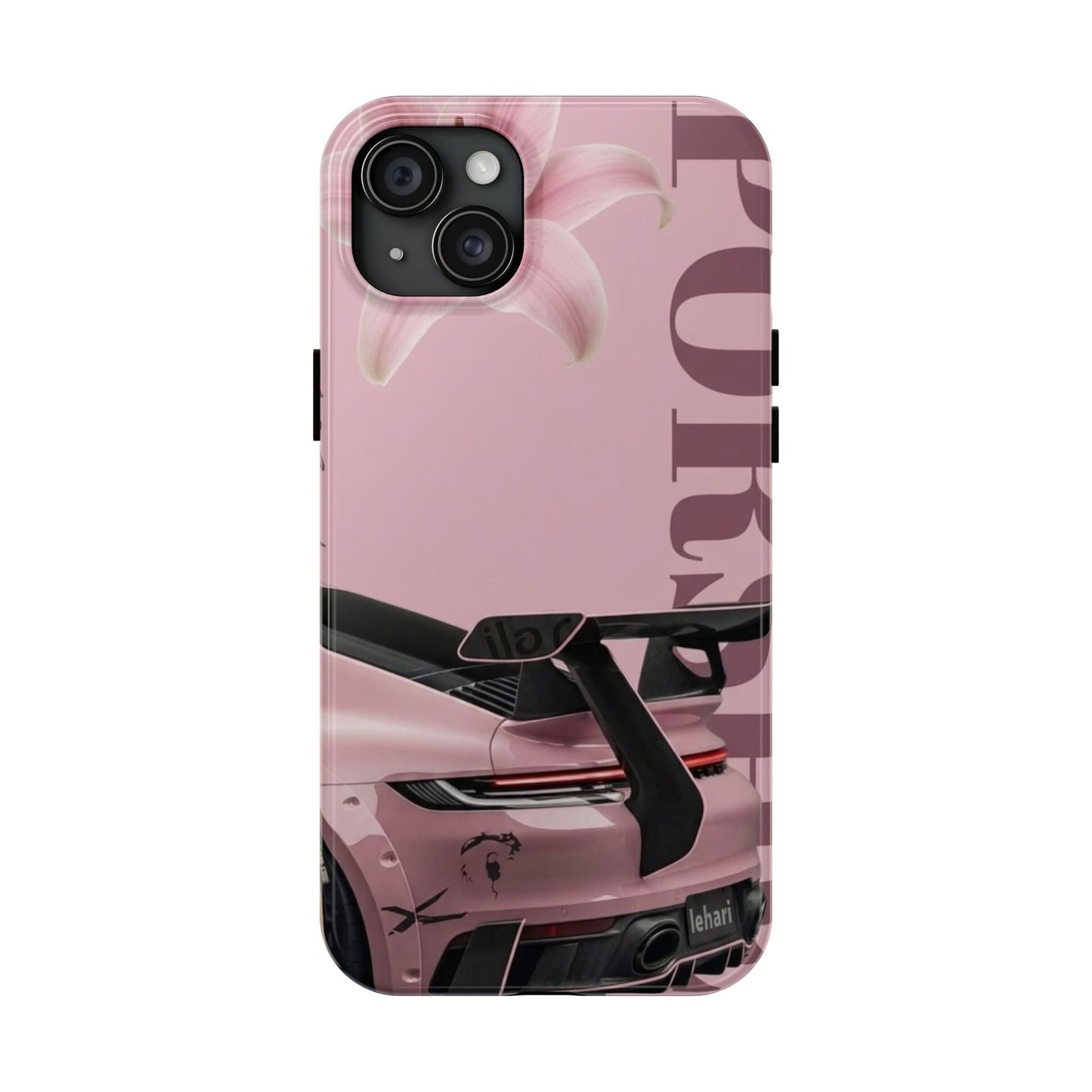 Pink Racing Car Tough Phone Case — 'Queen' Sportback Design
