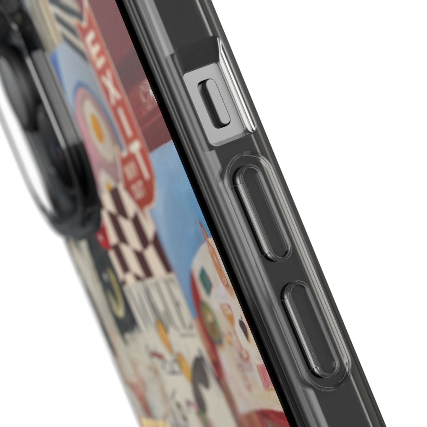 Collage Vintage Aesthetic Clear Impact-Resistant Phone Case