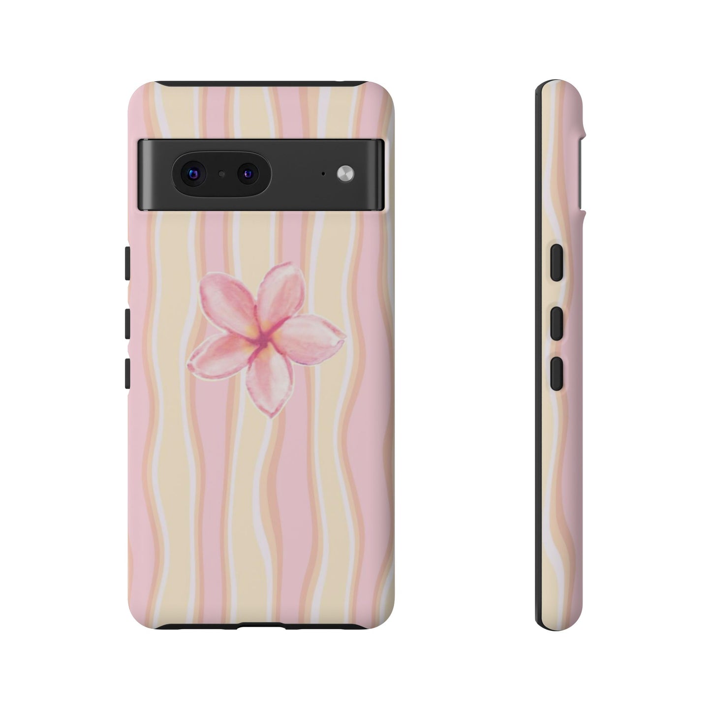 Pink Plumeria Phone Case - Tropical Floral Tough Phone Case