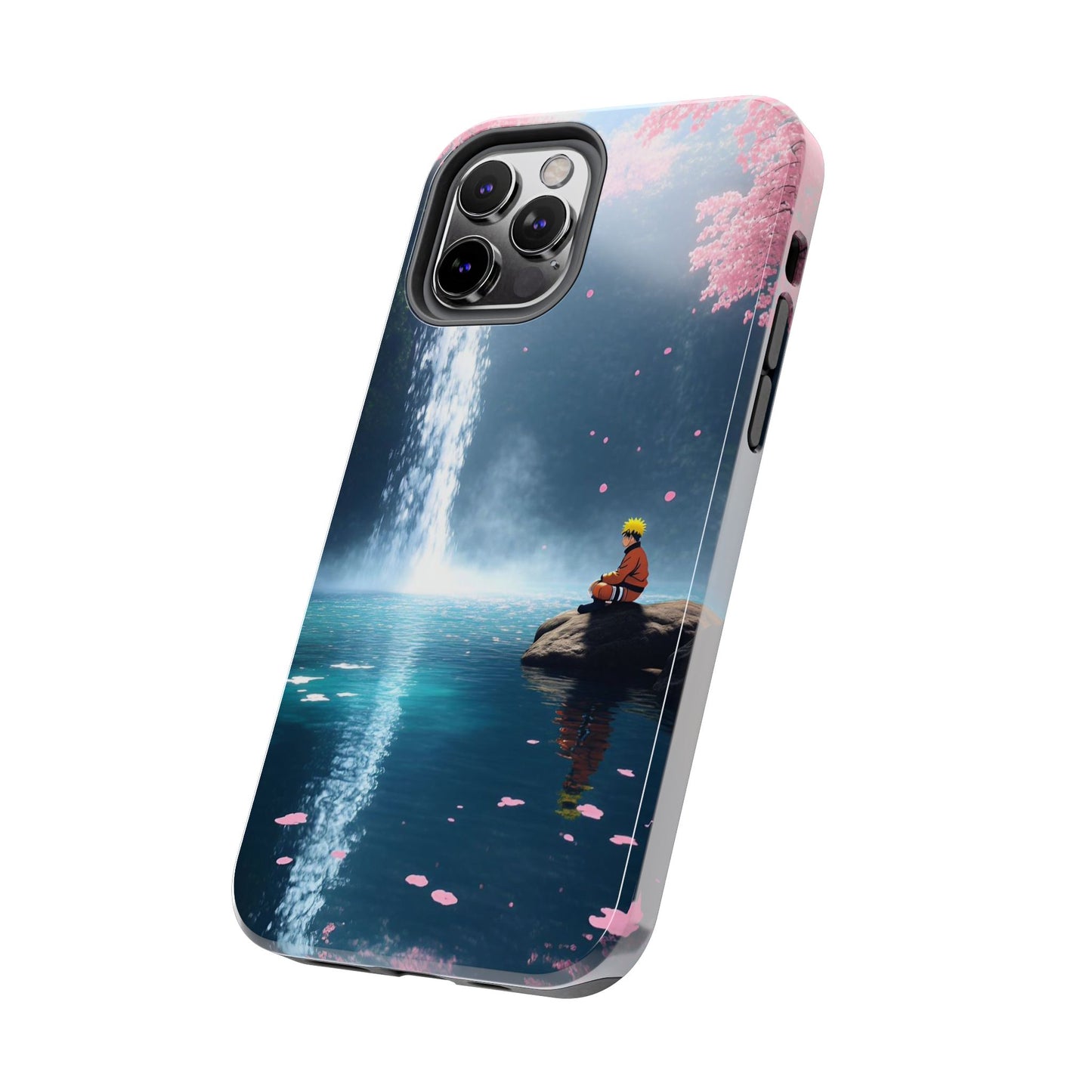 Naruto Scenic Tough Phone Case — Waterfall Meditation Anime Cover