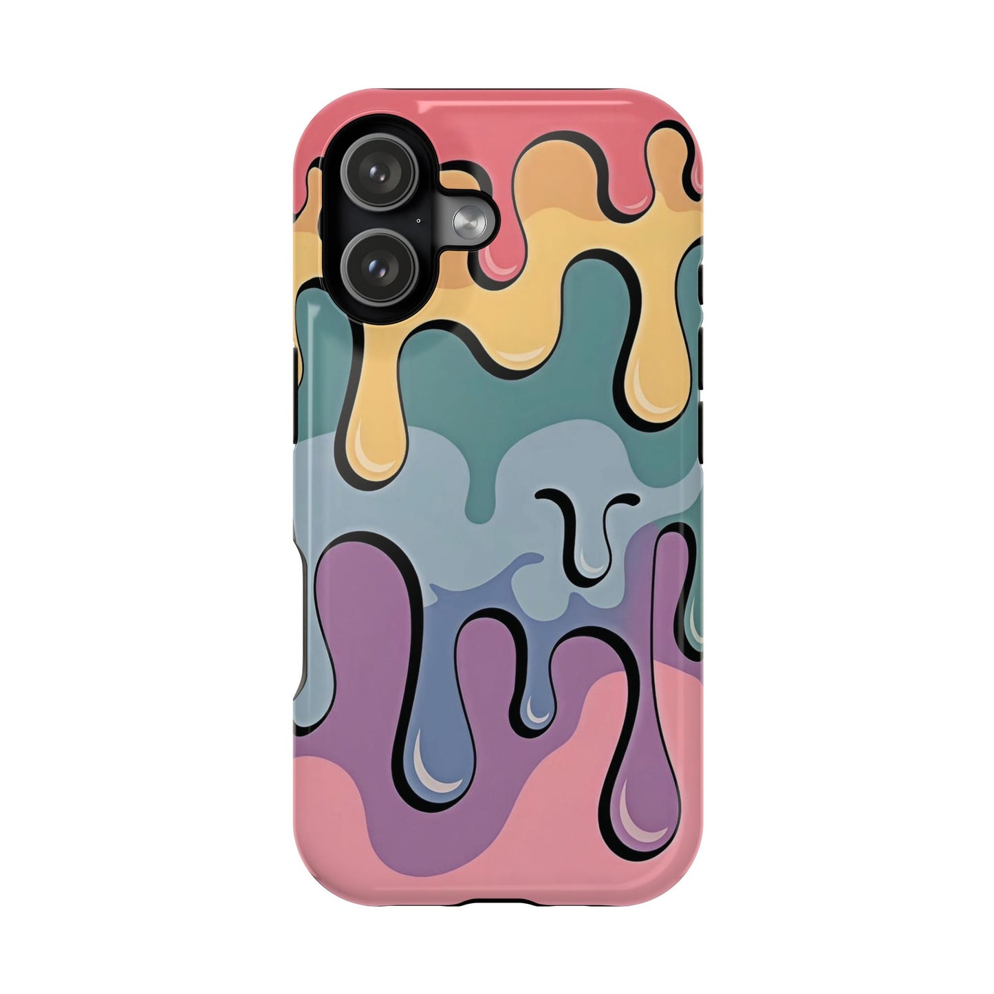Colorful Drip Magnetic Phone Case — Impact-Resistant iPhone Cover