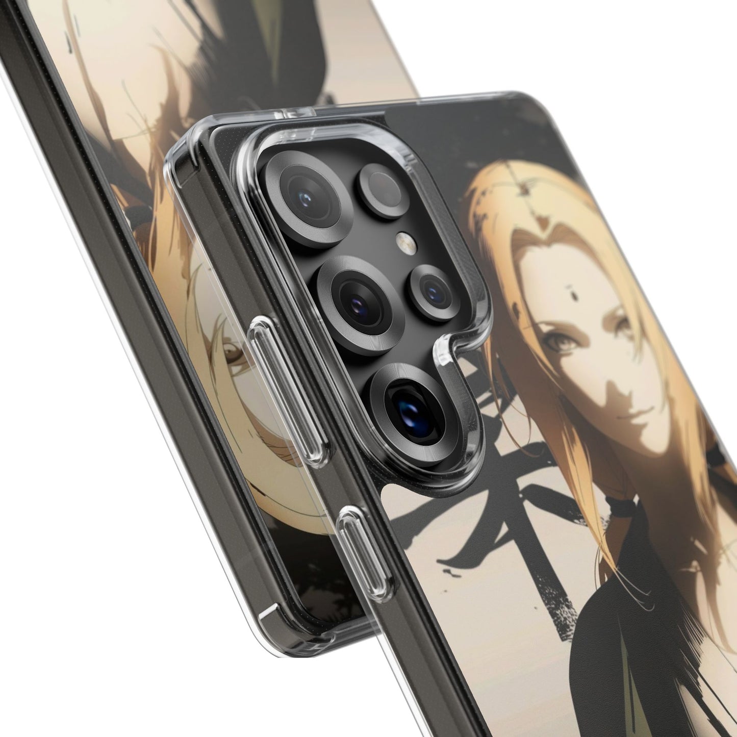 Clear Anime Character Impact-Resistant Phone Case