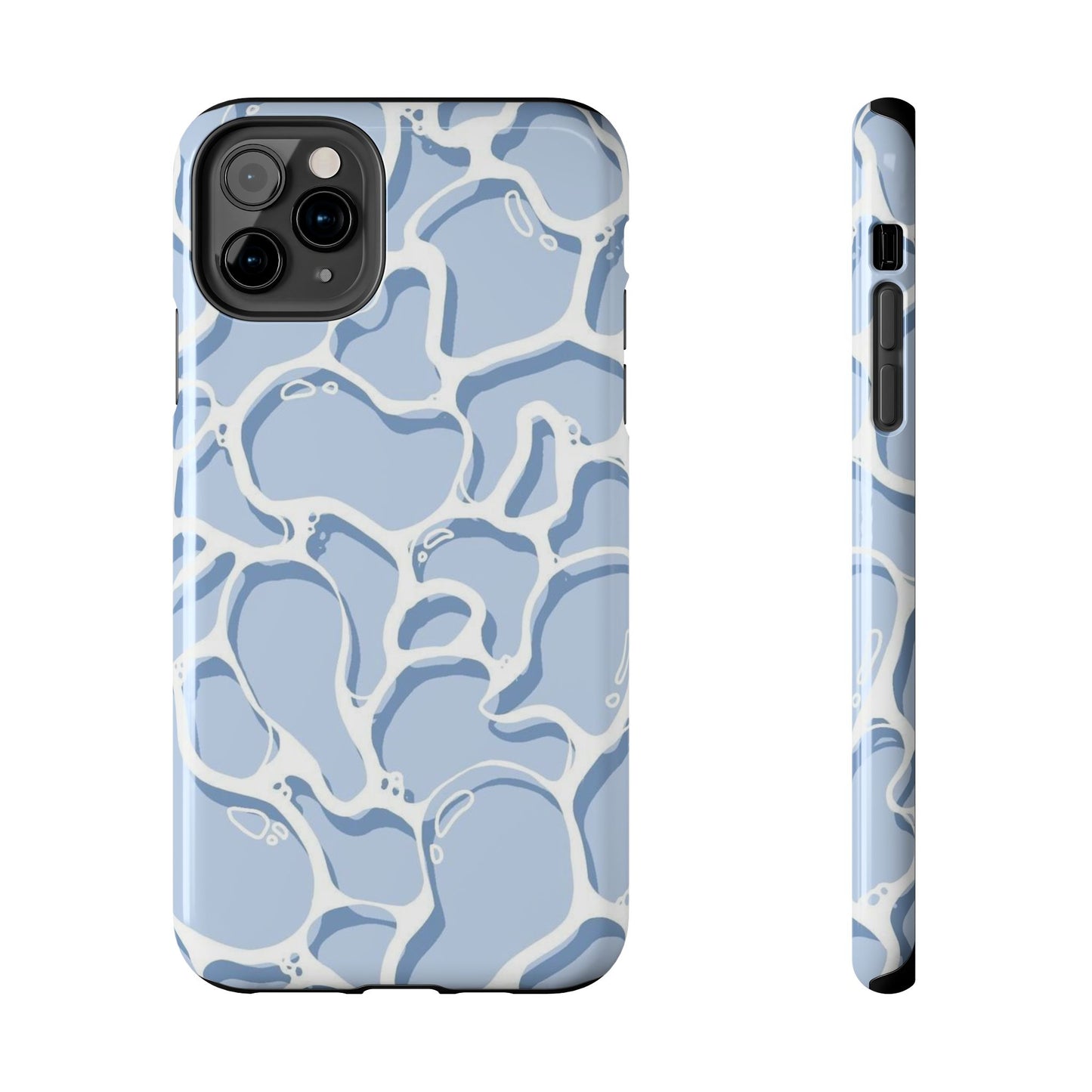 Blue Abstract Pool Pattern Tough Phone Case