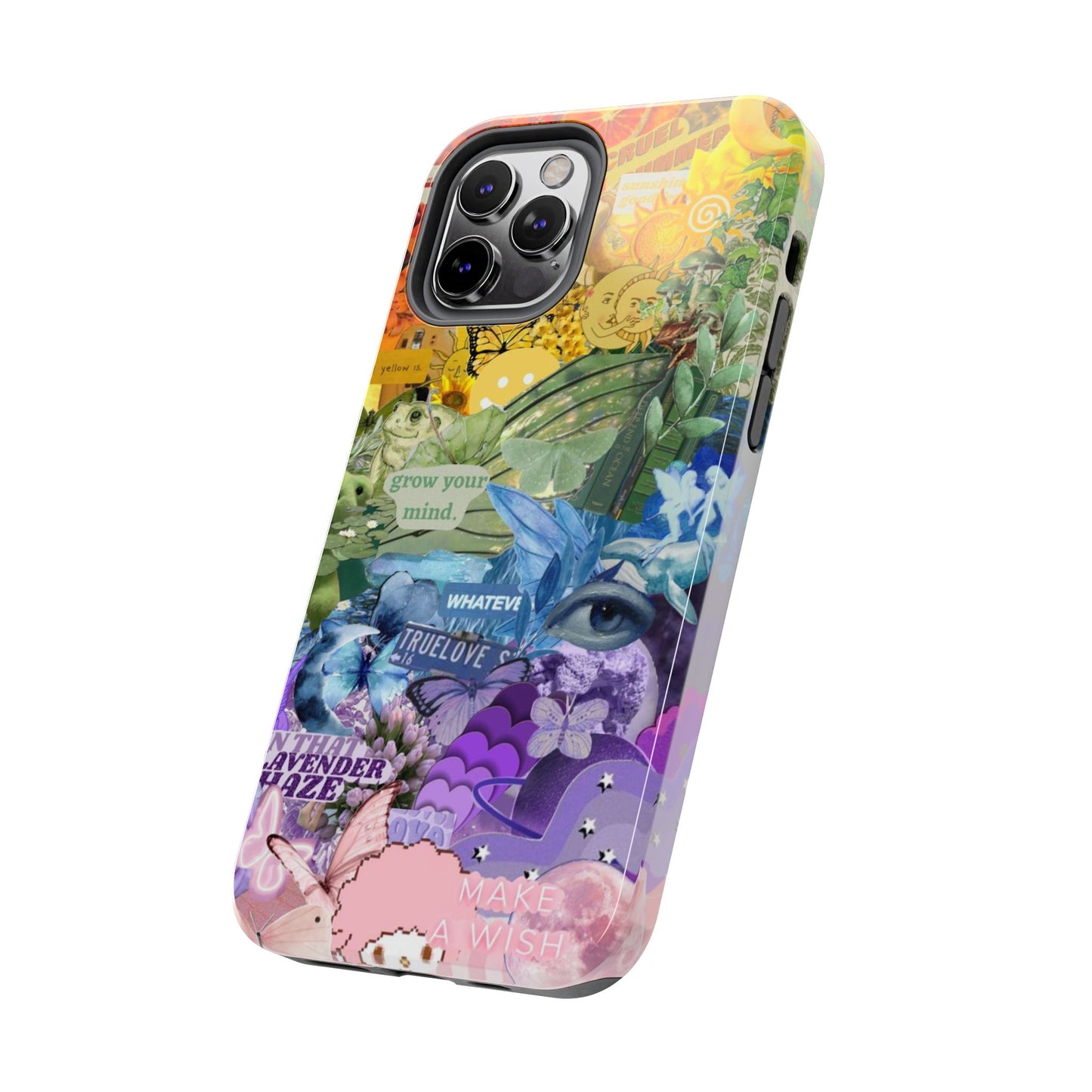 Collage Art Phone Case — 'Grow Your Mind' Lavender Haze Tough Case