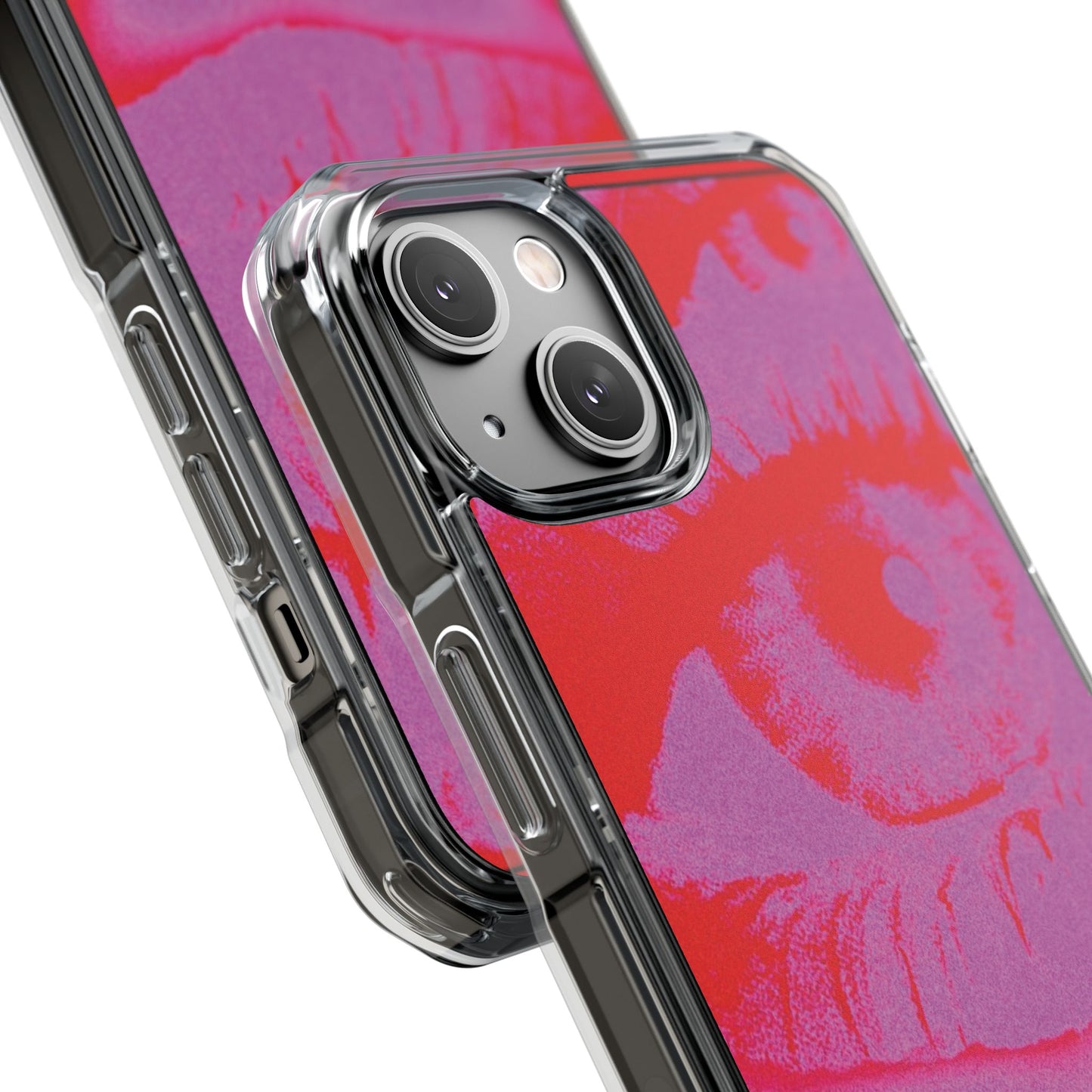 Phone Case — Pop Art Red Eyes Magnetic Clear Impact Case