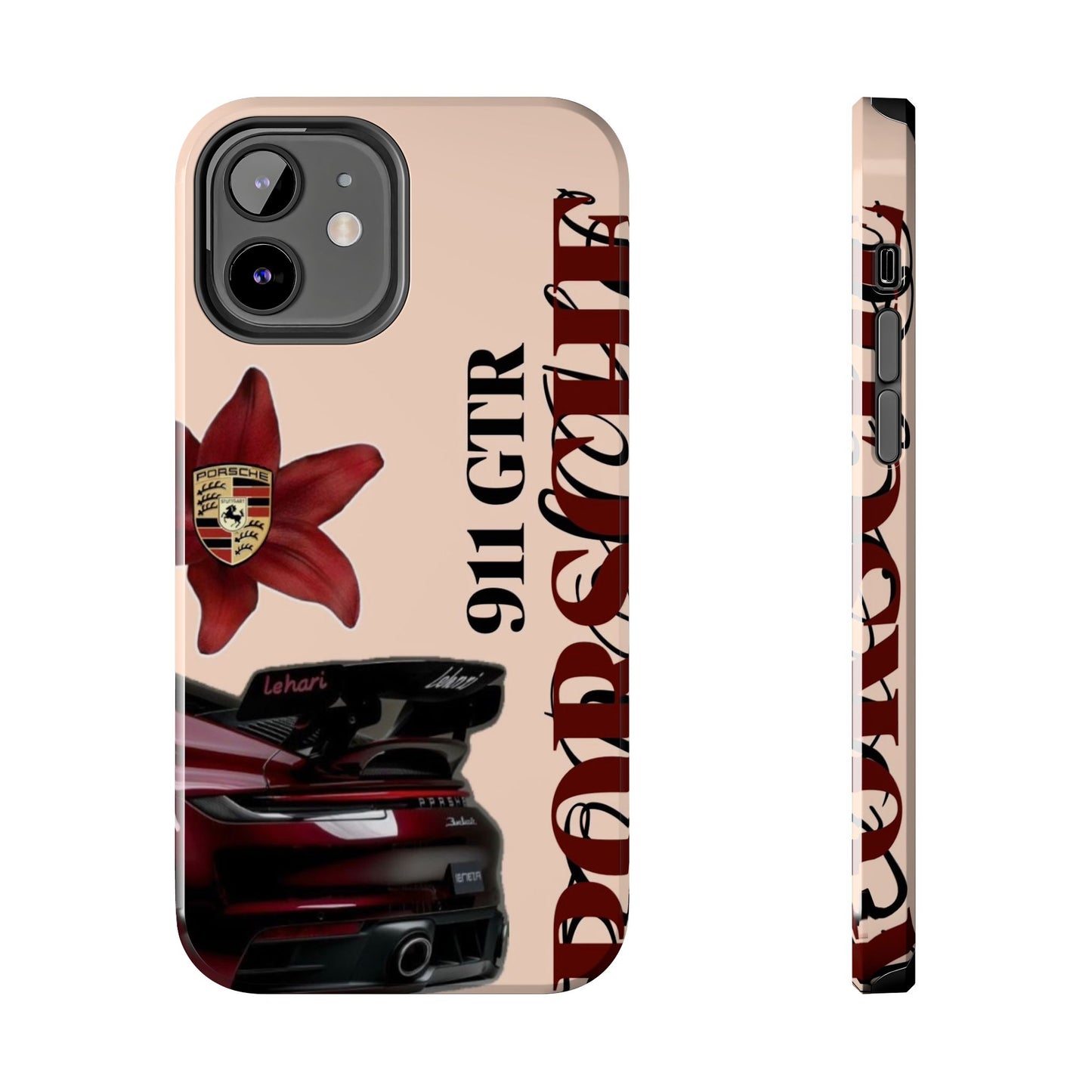 Porsche 911 GT-R Red Orchid Tough Phone Case — Sports Car Protective Cover