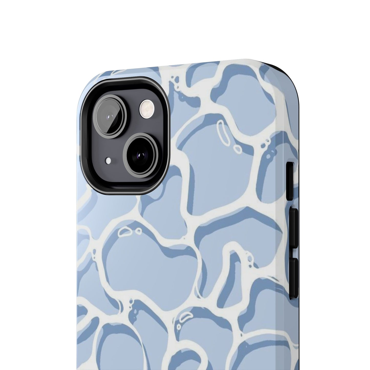 Blue Abstract Pool Pattern Tough Phone Case