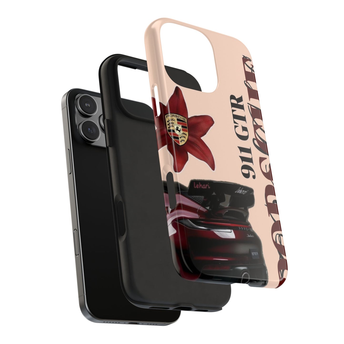 Porsche 911 GT-R Red Orchid Tough Phone Case — Sports Car Protective Cover
