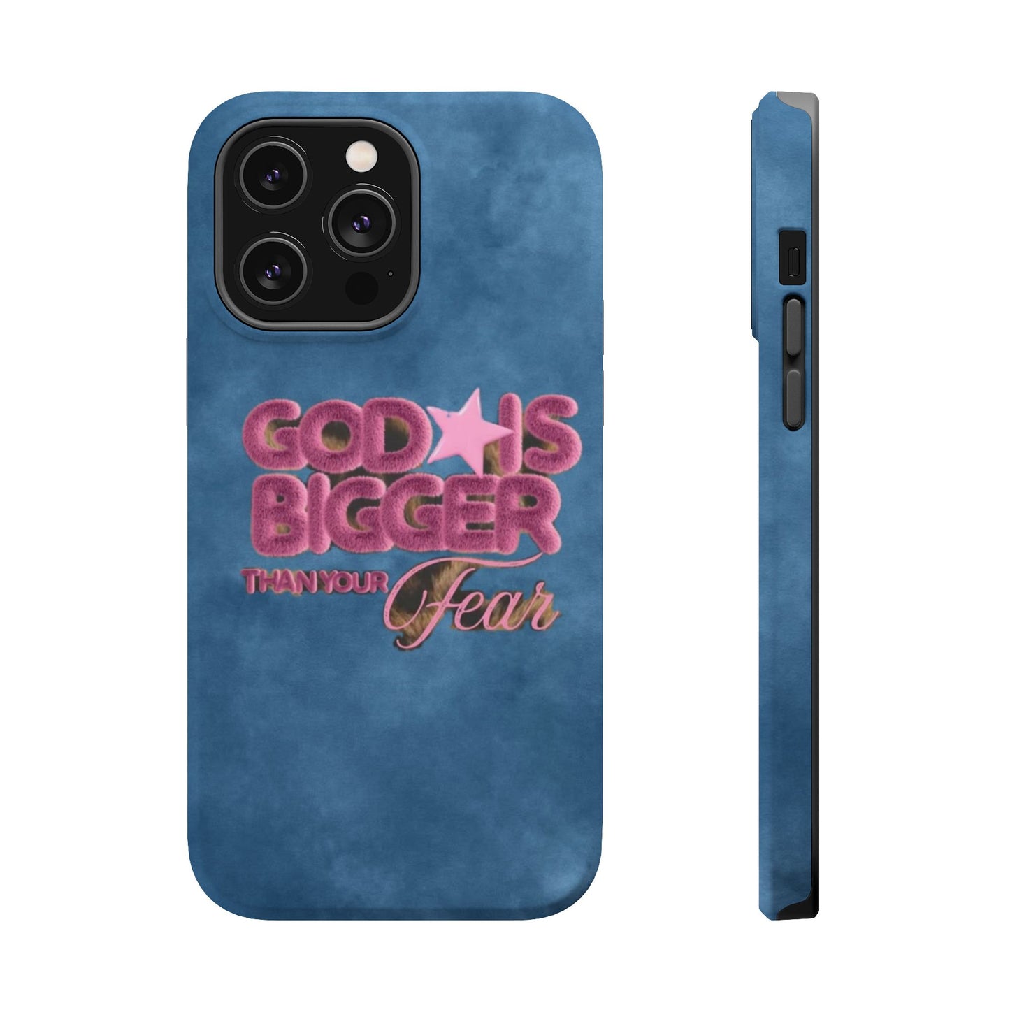 Phone Case — “God Is Bigger Than Your Fear” Magnetic Impact-Resistant Case