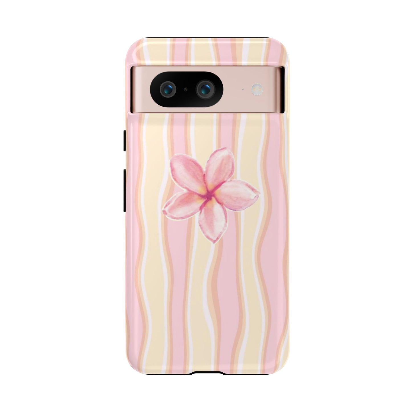 Pink Plumeria Phone Case - Tropical Floral Tough Phone Case