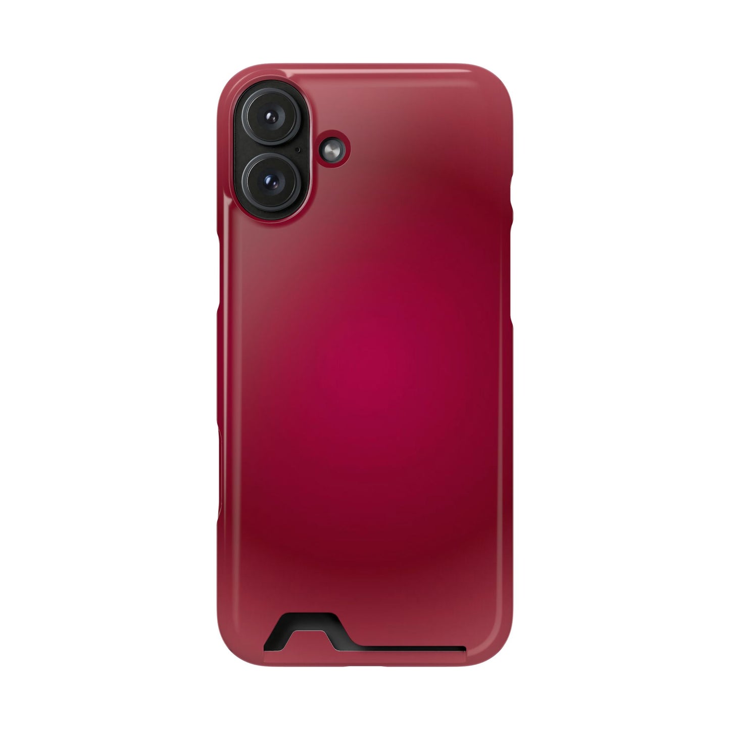 Slim Card-Holder Phone Case — Magnetic Red Wallet Cover