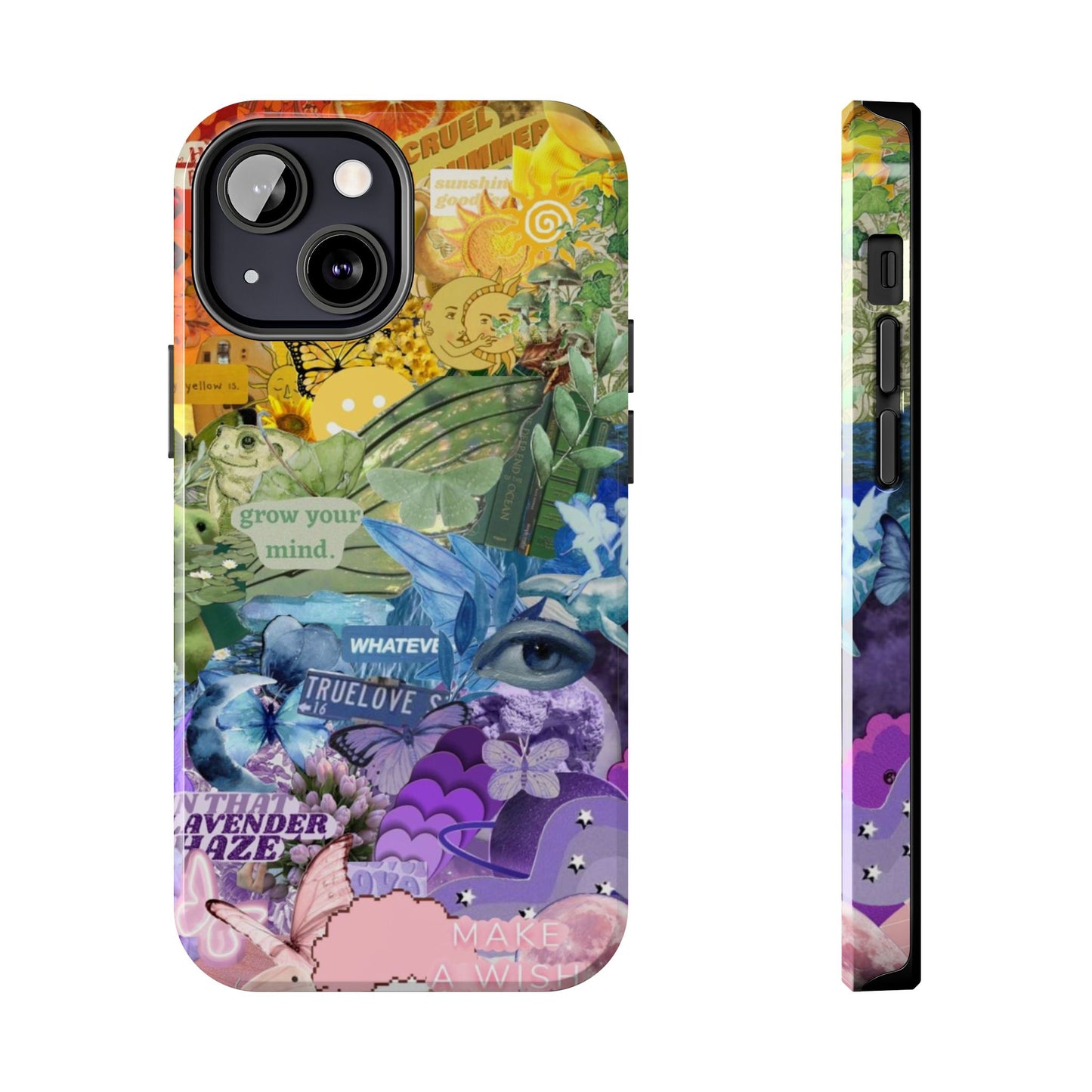 Collage Art Phone Case — 'Grow Your Mind' Lavender Haze Tough Case