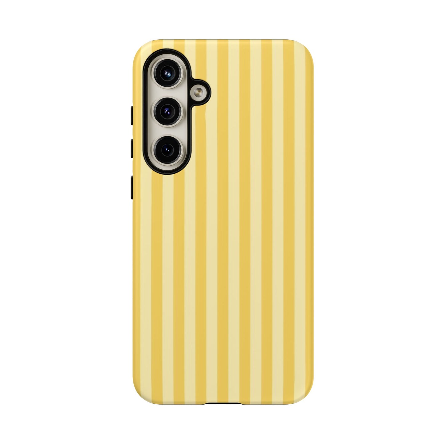 Yellow Stripe Tough Phone Case — Durable Protective iPhone Cover