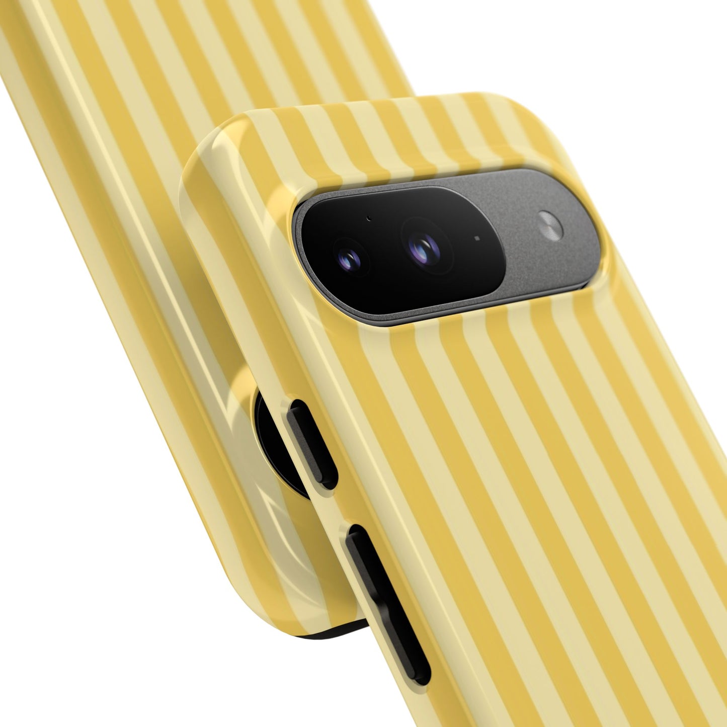 Yellow Stripe Tough Phone Case — Durable Protective iPhone Cover