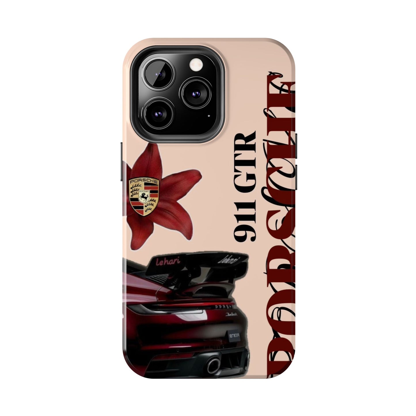 Porsche 911 GT-R Red Orchid Tough Phone Case — Sports Car Protective Cover