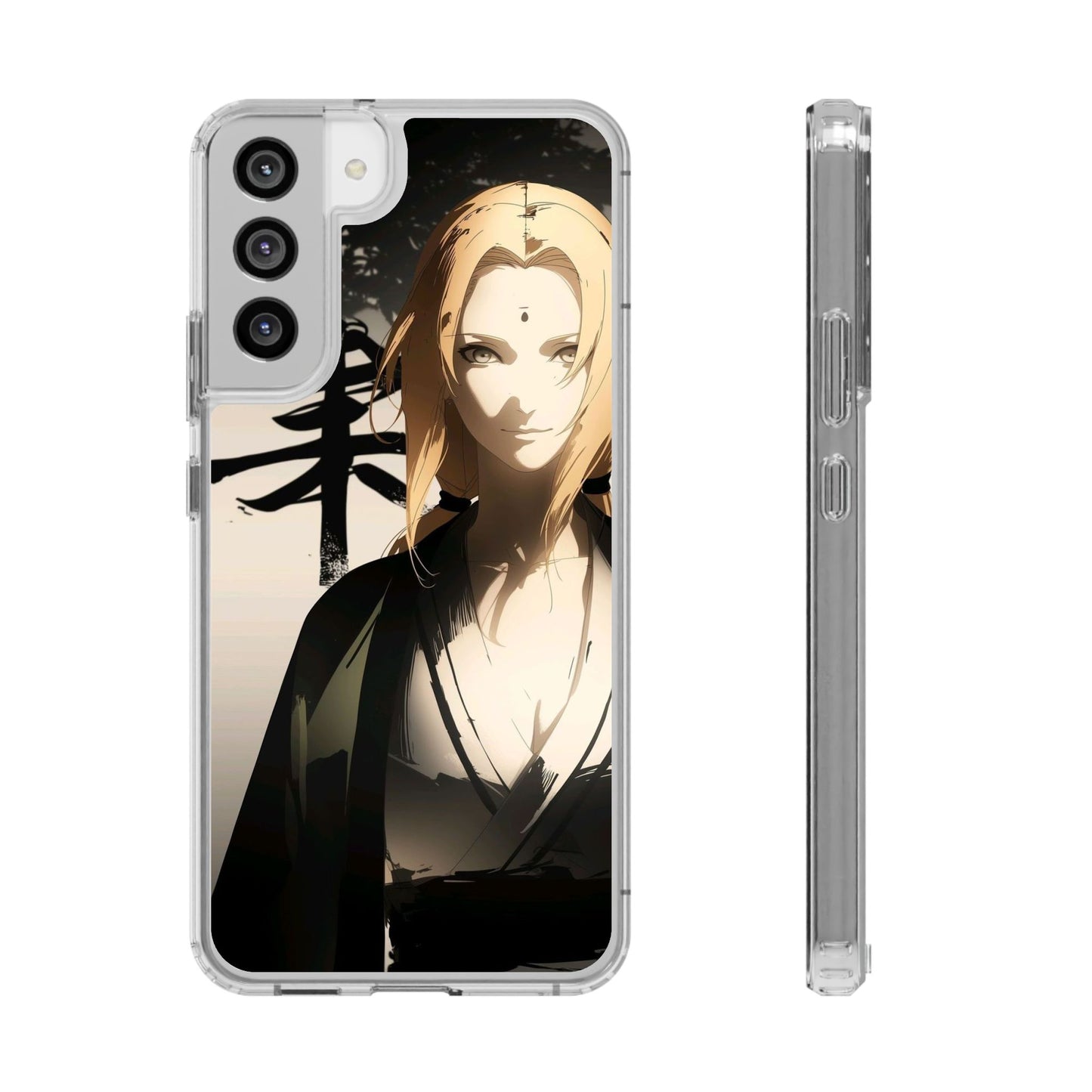 Clear Anime Character Impact-Resistant Phone Case