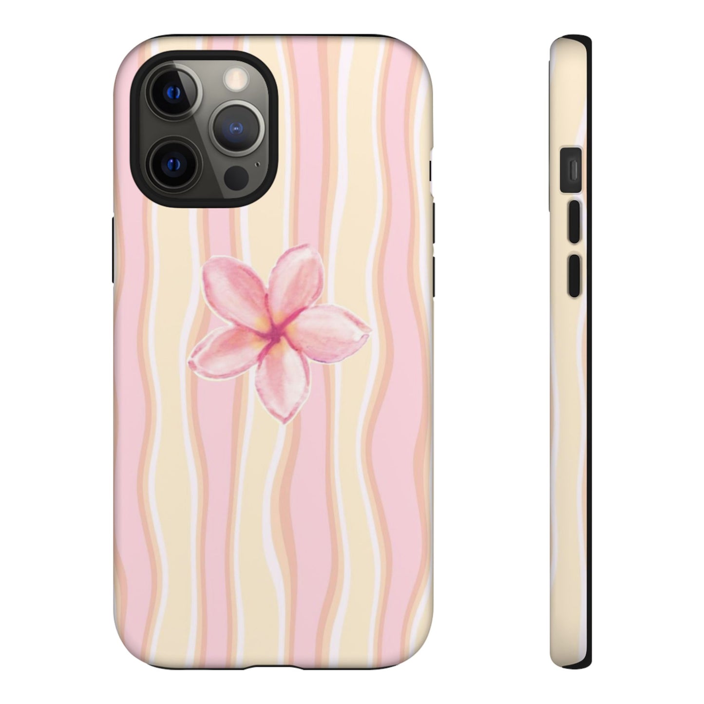 Pink Plumeria Phone Case - Tropical Floral Tough Phone Case