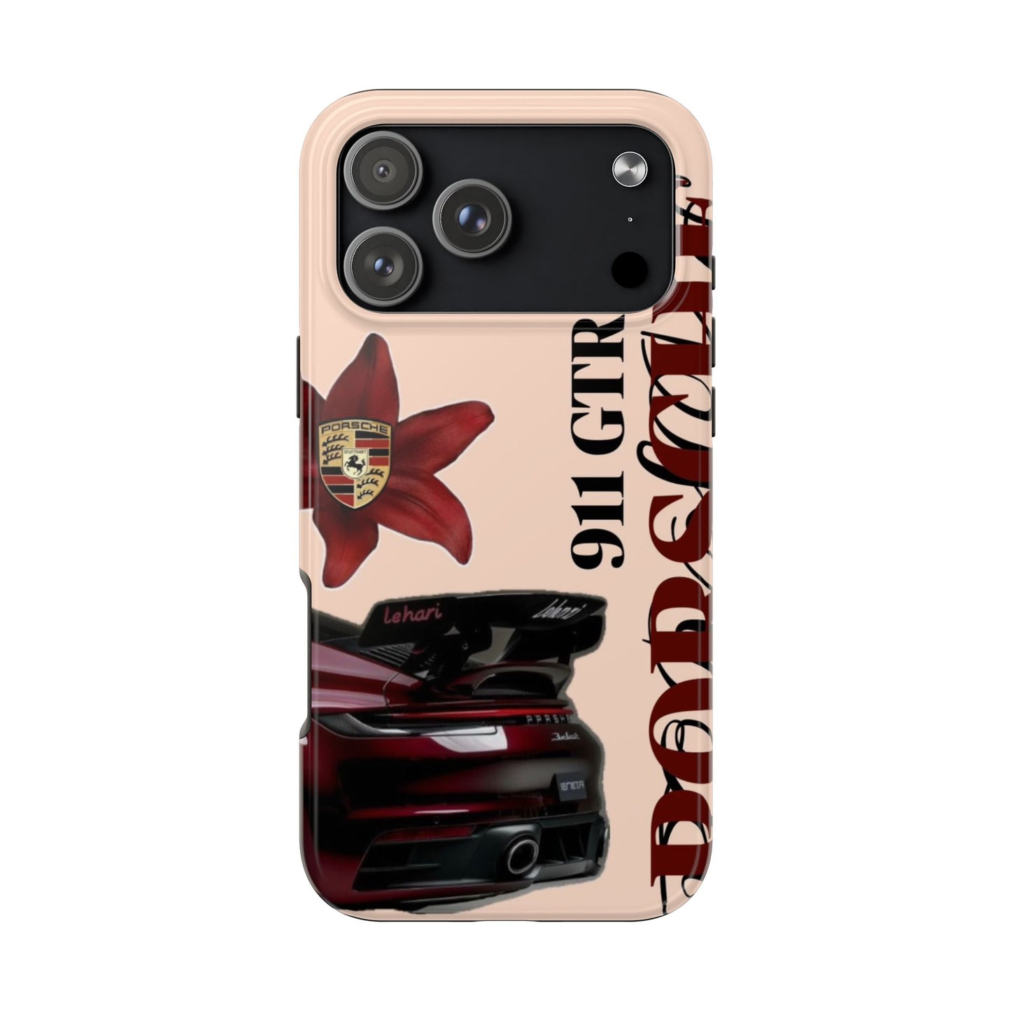 Porsche 911 GT-R Red Orchid Tough Phone Case — Sports Car Protective Cover