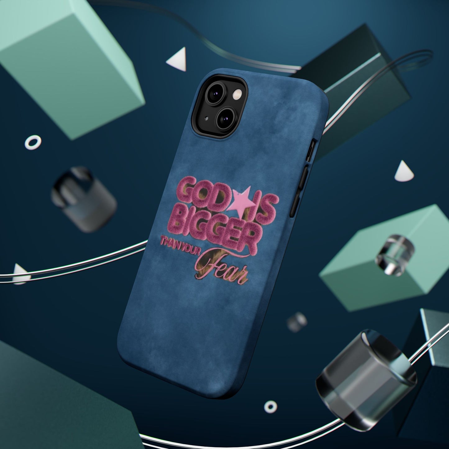 Phone Case — “God Is Bigger Than Your Fear” Magnetic Impact-Resistant Case