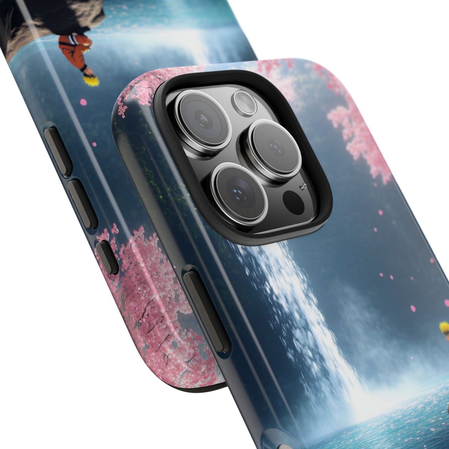 Naruto Scenic Tough Phone Case — Waterfall Meditation Anime Cover