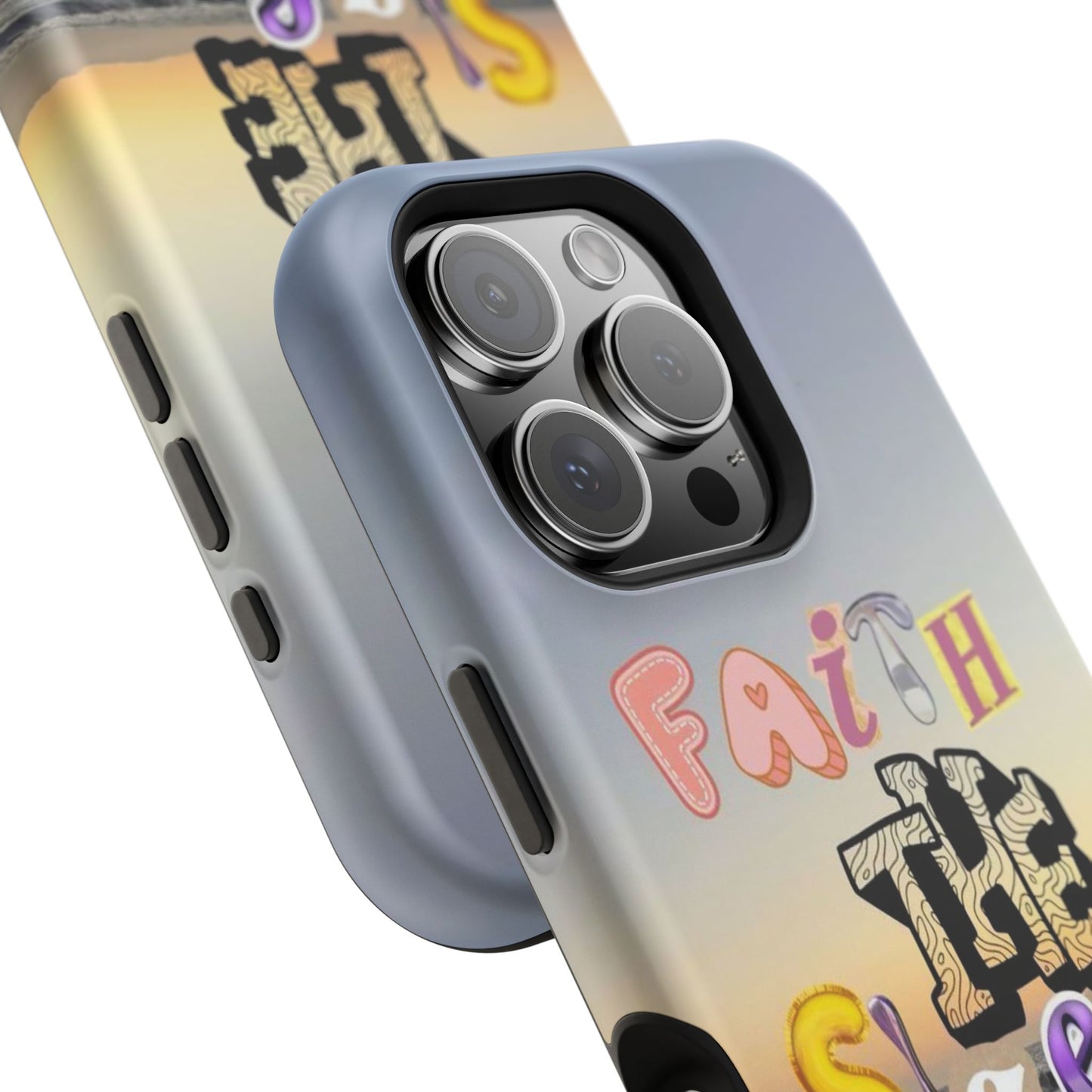 Magnetic Impact-Resistant Phone Case — "Faith the Size of a Mustard Seed" Sunset Design
