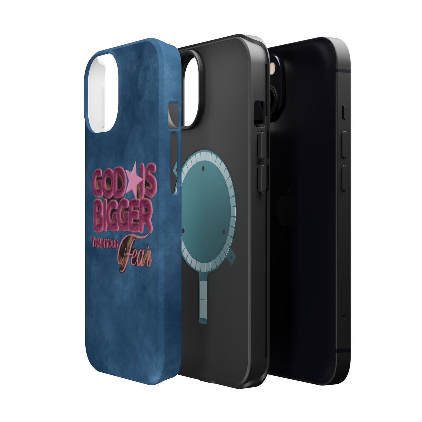 Phone Case — “God Is Bigger Than Your Fear” Magnetic Impact-Resistant Case