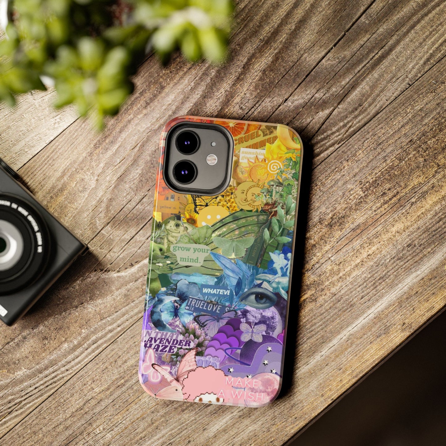 Collage Art Phone Case — 'Grow Your Mind' Lavender Haze Tough Case