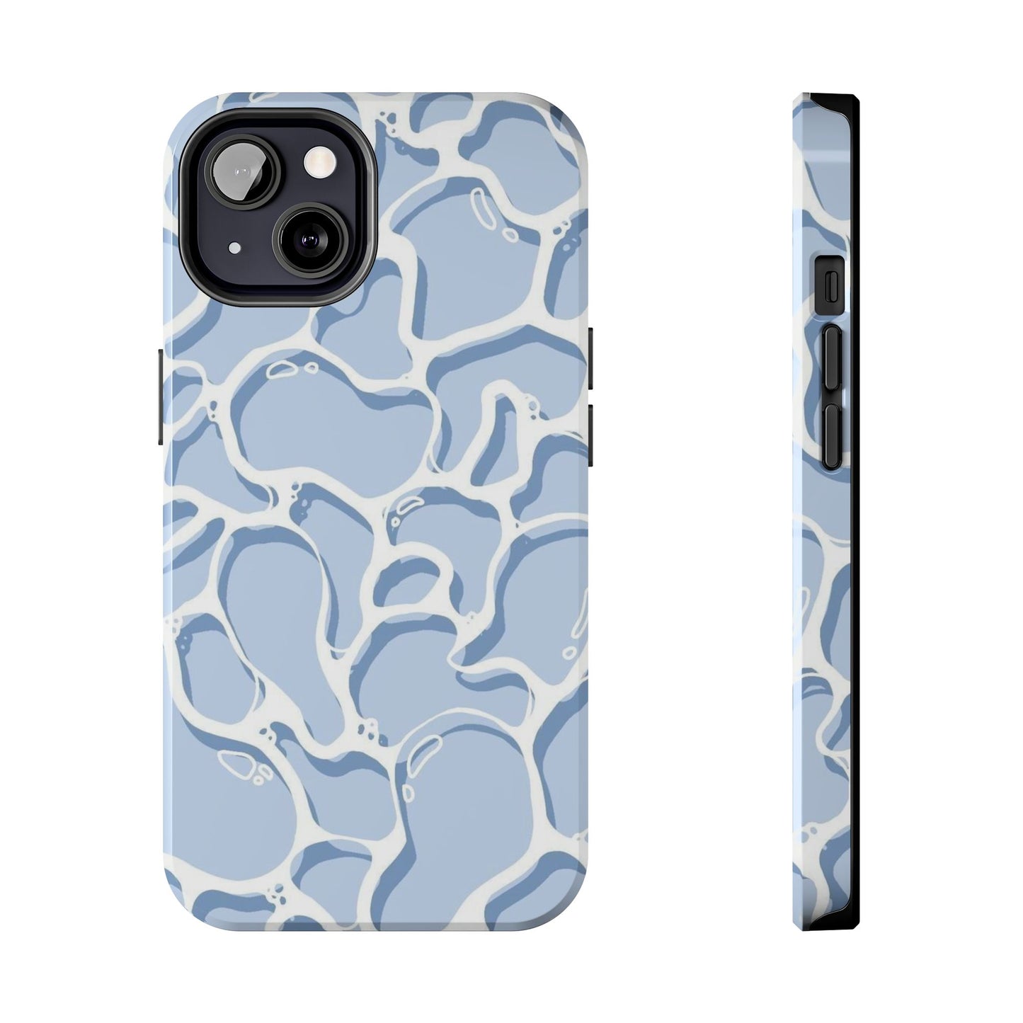 Blue Abstract Pool Pattern Tough Phone Case