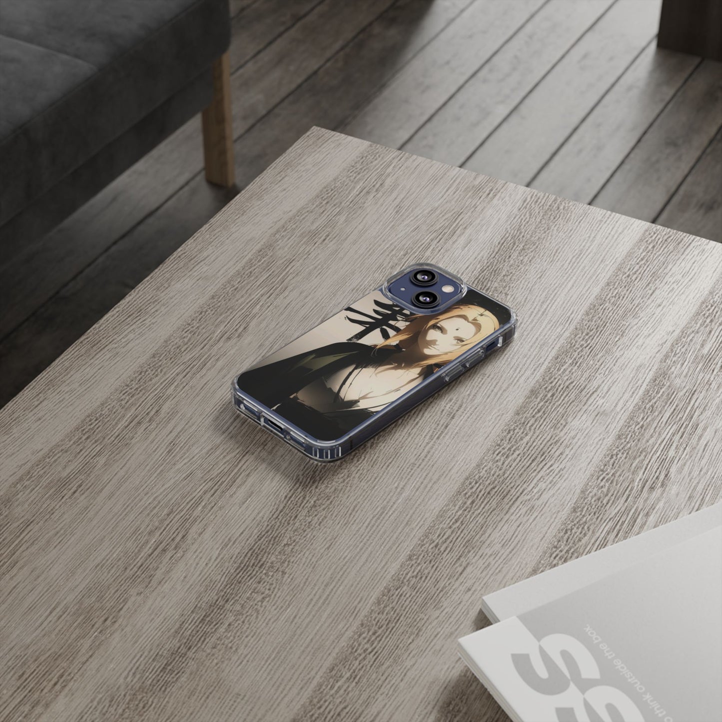 Clear Anime Character Impact-Resistant Phone Case