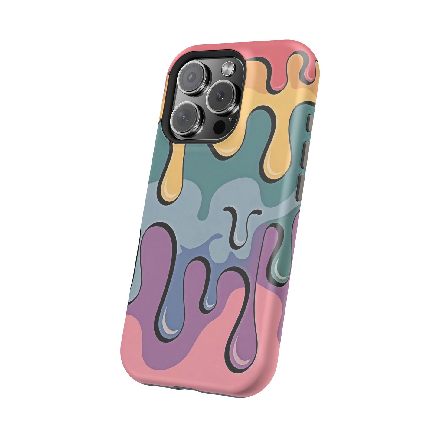 Colorful Drip Magnetic Phone Case — Impact-Resistant iPhone Cover