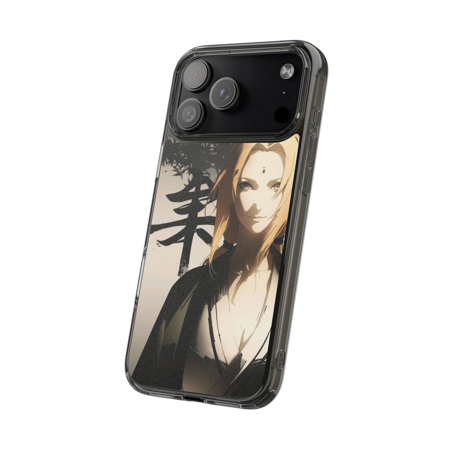 Clear Anime Character Impact-Resistant Phone Case