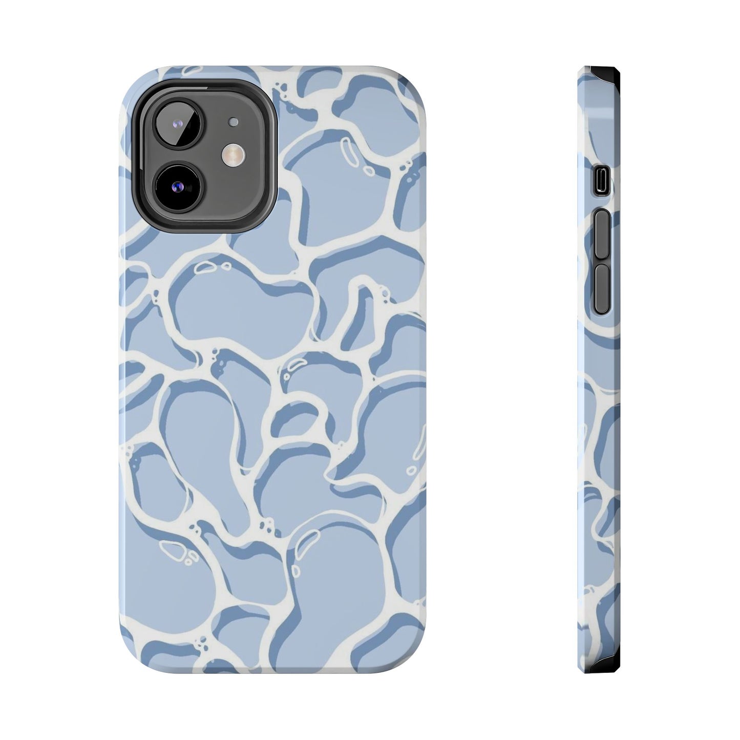 Blue Abstract Pool Pattern Tough Phone Case