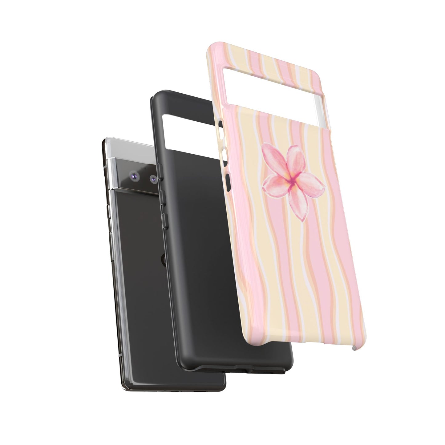 Pink Plumeria Phone Case - Tropical Floral Tough Phone Case