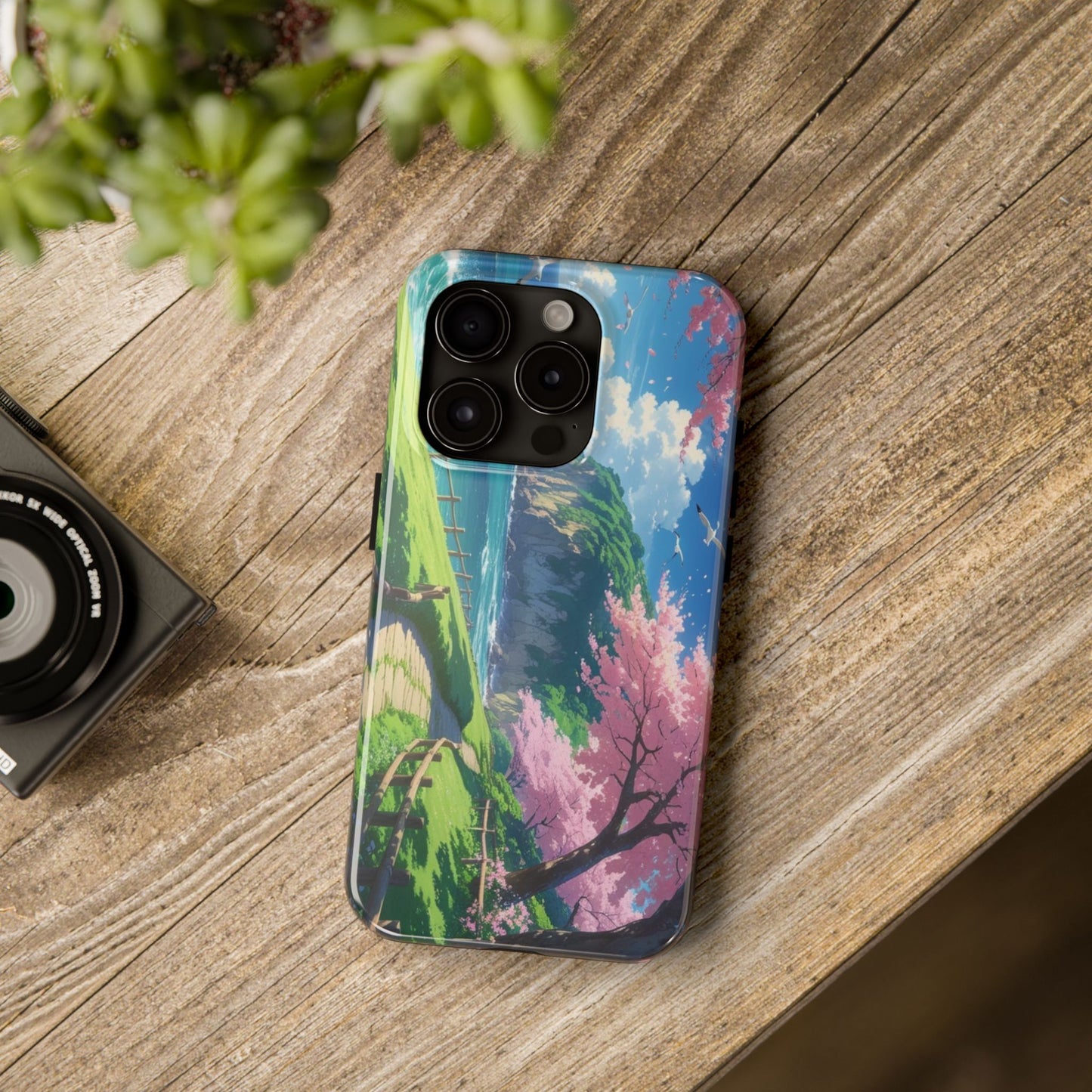 Tough Phone Case — Scenic Cherry Blossom Landscape Phone Cover