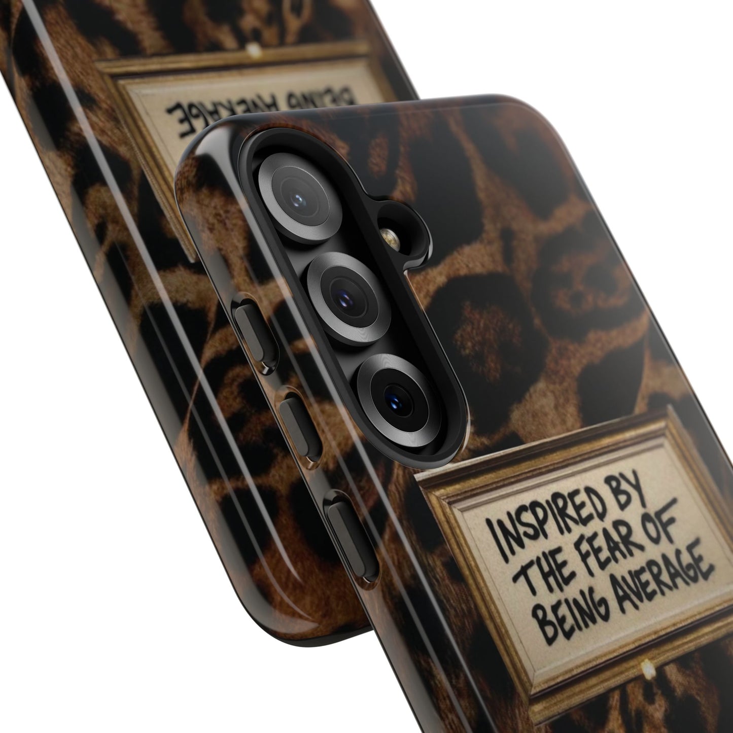 Leopard 'Inspired by the Fear of Being Average' Phone Case