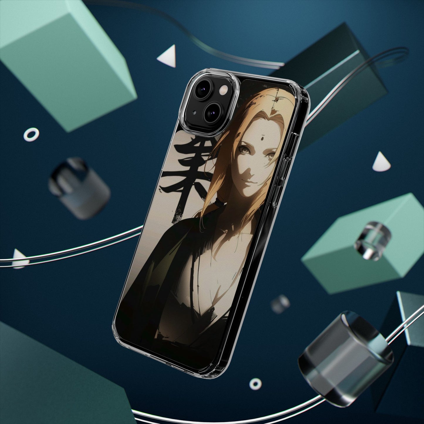 Clear Anime Character Impact-Resistant Phone Case
