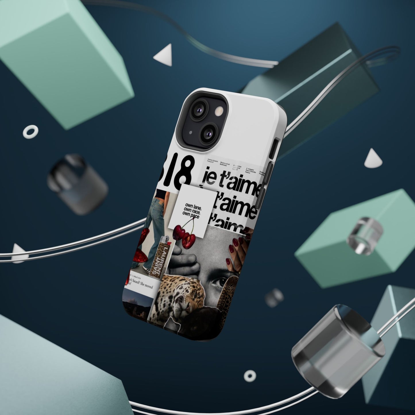 Collage 'Je t’aime' Magnetic Impact-Resistant Phone Case