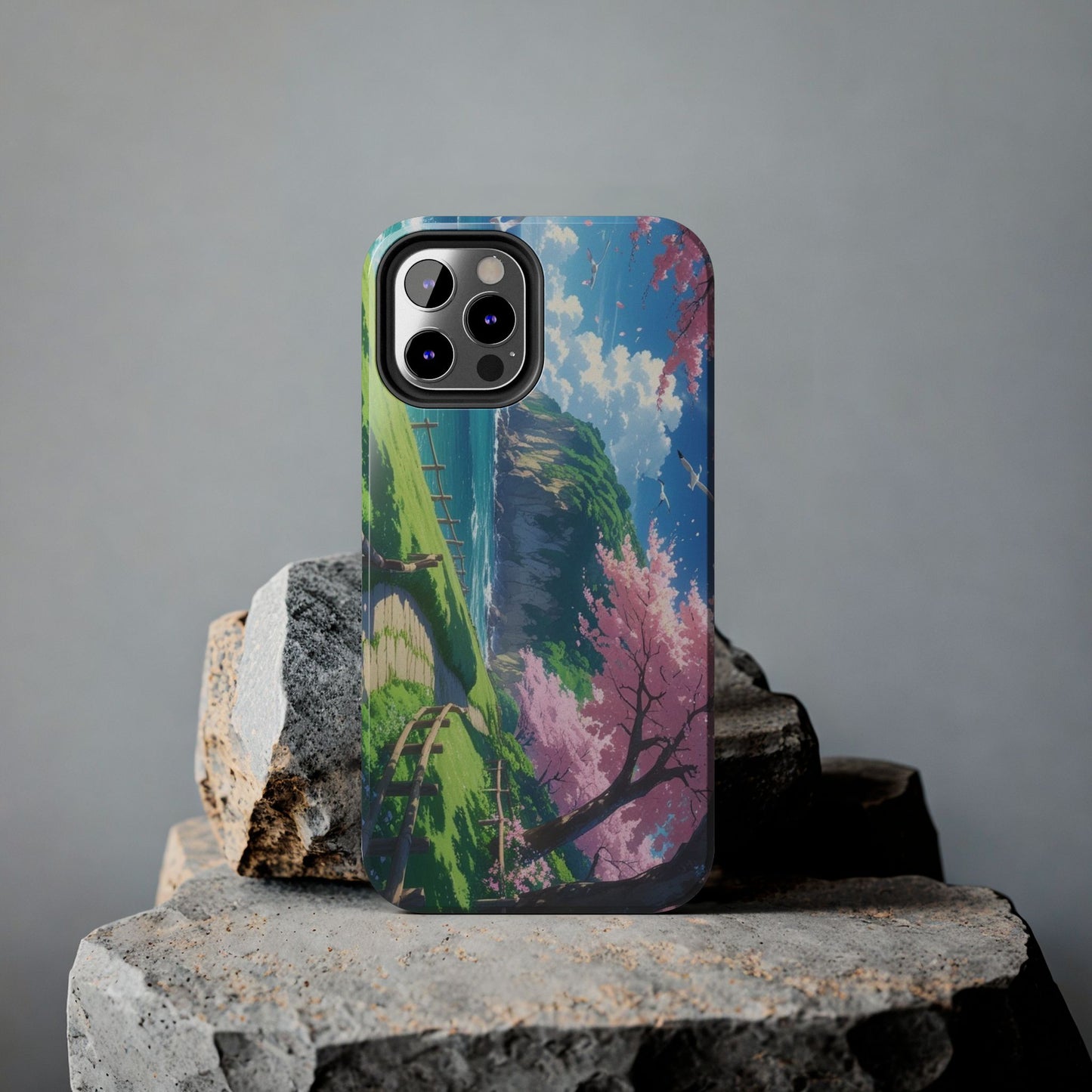 Tough Phone Case — Scenic Cherry Blossom Landscape Phone Cover