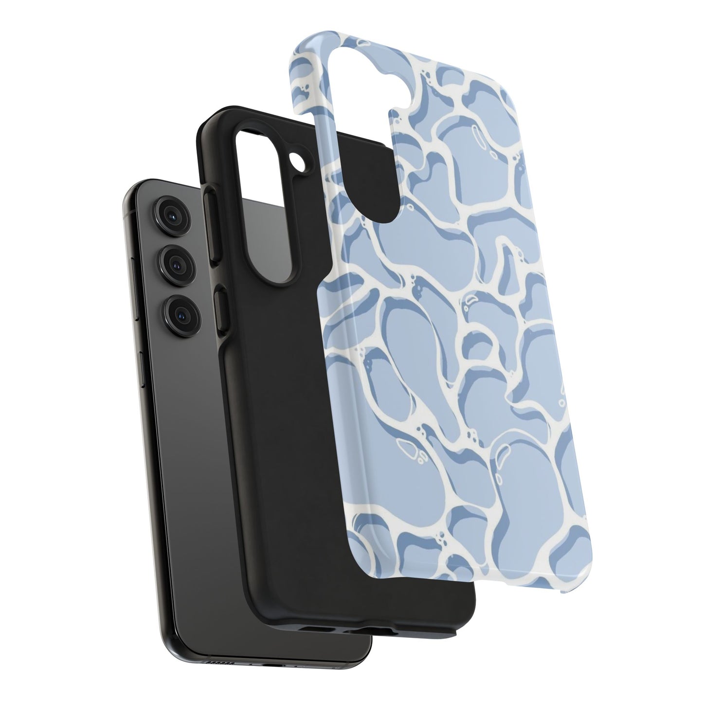Blue Abstract Pool Pattern Tough Phone Case