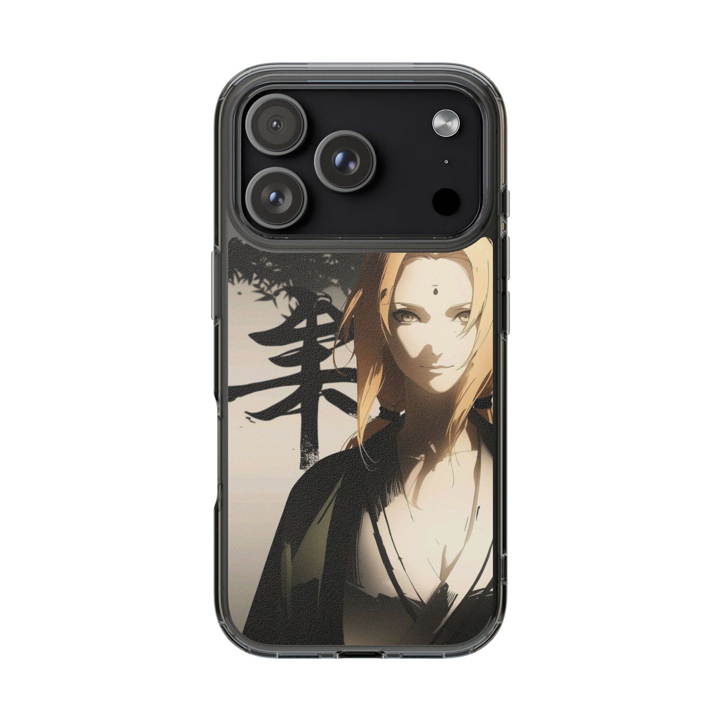 Clear Anime Character Impact-Resistant Phone Case