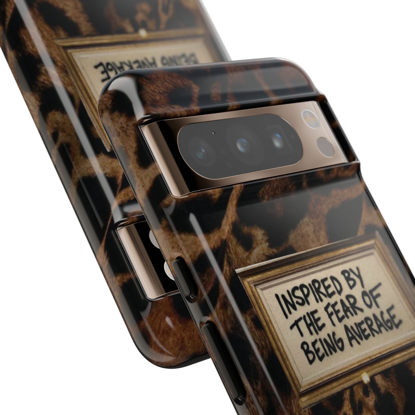 Leopard 'Inspired by the Fear of Being Average' Phone Case